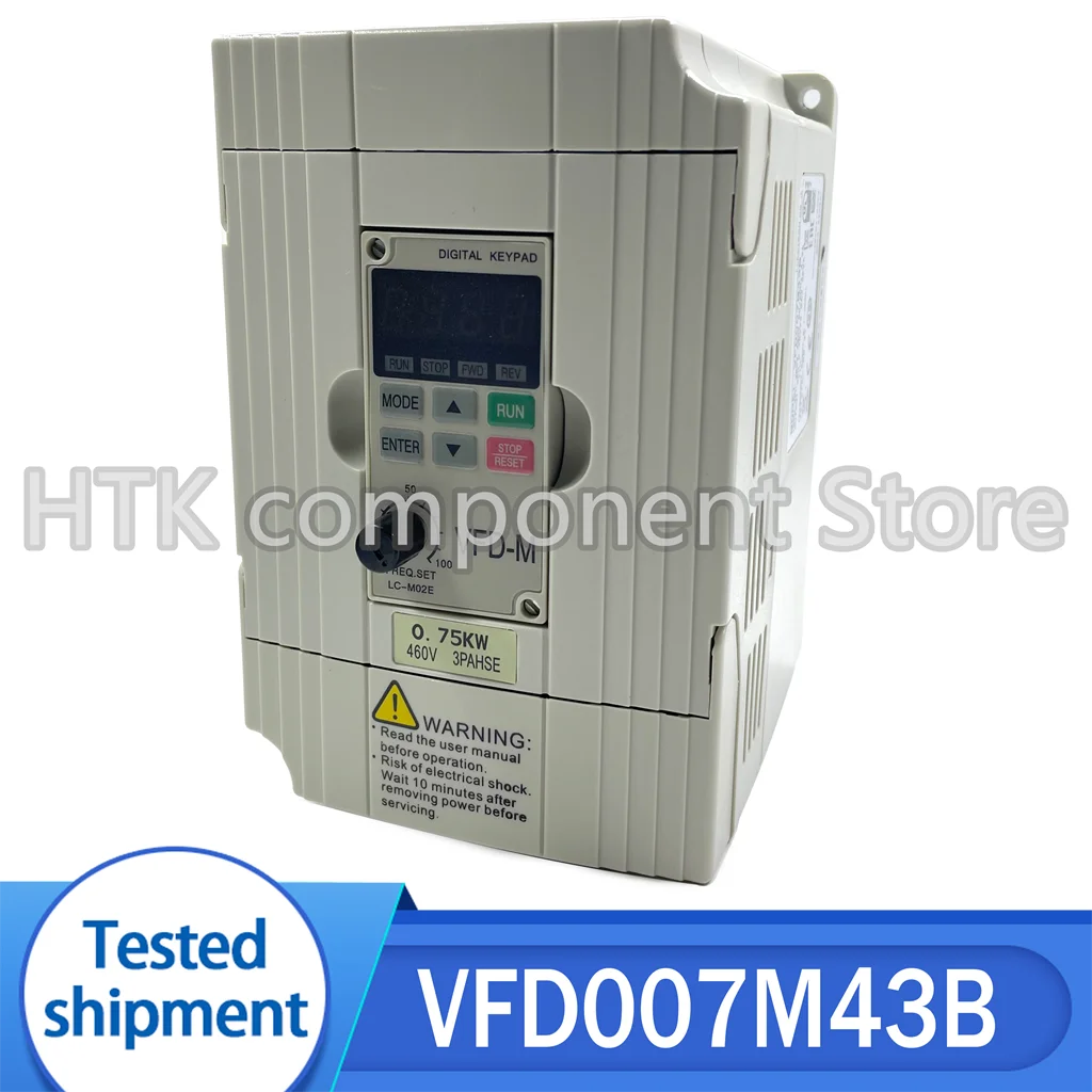 

New Original VFD007M43B 0.75KW 380V Boxed New AC Motor Driver VFD-M Inverter