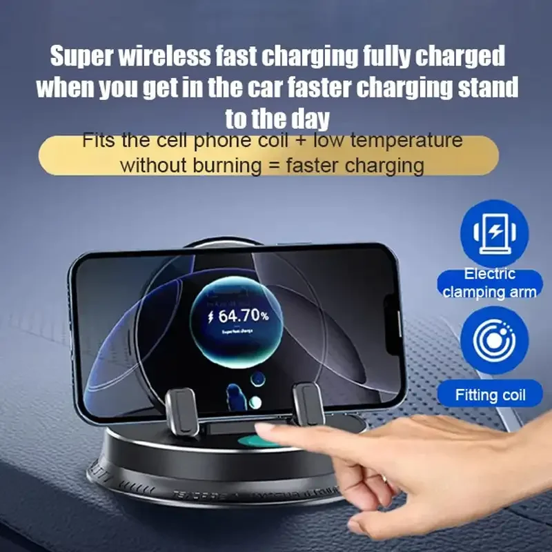 

Car Phone Holder Mount Dashboard,360° Rotatable Dashboard Cell Phone Holder,Multifunctional Phone Mount for iPhone Samsung