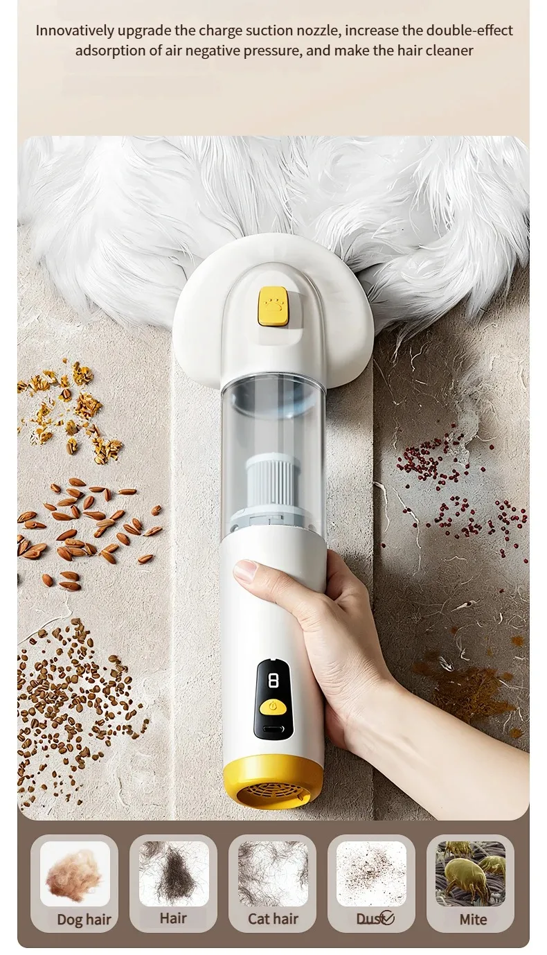 Powerful Pet Hair Vacuum Cleaner – Cyclonic Suction for Home & Car Sb9cb46f1af9a41b891fdfbde6a89a82du
