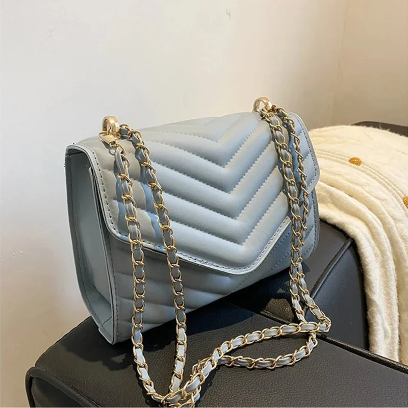 Women's fashionable retro single shoulder crossbody bag small square bag simple women's chain crossbody bag image 6
