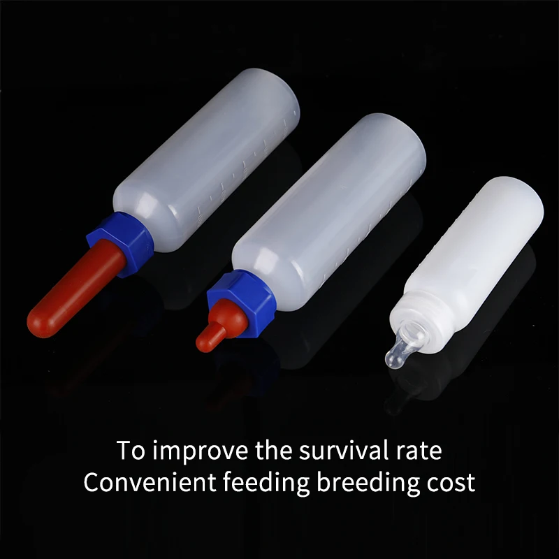 250ml/500ml Lamb Milking Bottle Nipple Drinker Sheep Calf Piglet Feeding Bottle with Nipple Farm Animals Feeding Supplies 1 Pc