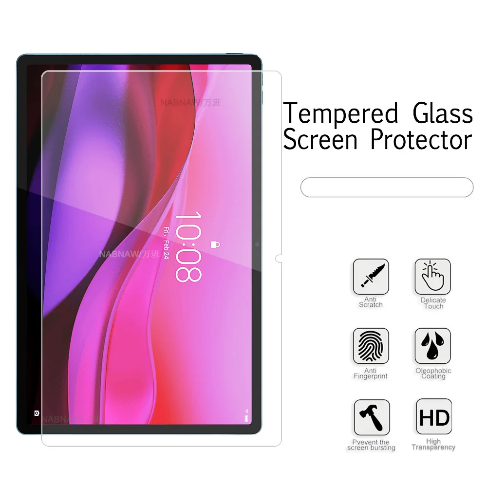 2 buah HD anti gores kaca antigores pelindung layar untuk Lenovo Yoga Tab Plus 12.7 2025 TB520FU Tablet lapisan pelindung keras