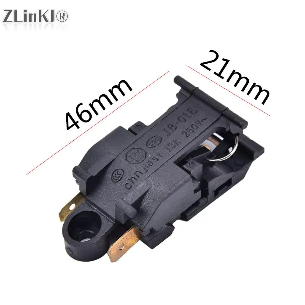 2pcs 13A  250V (V) Electric Kettle Thermostat Temperature Switch 2 Pin Terminal Kitchen Appliance Parts 46x21mm New image 5