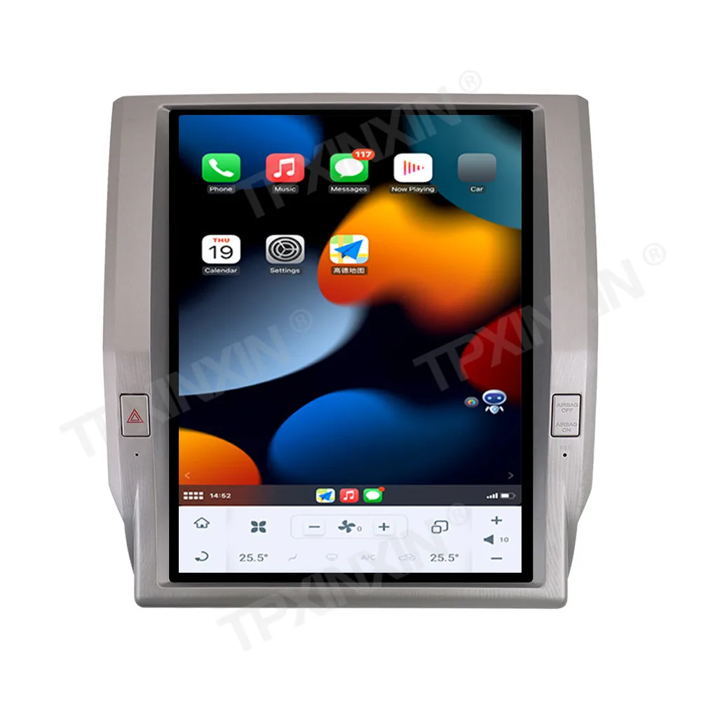 كوالكوم لتويوتا تندرا 2014 2015 2016 2017 أندرويد Carplay راديو السيارة السيارات مشغل وسائط متعددة نظام تحديد المواقع والملاحة رئيس وحدة