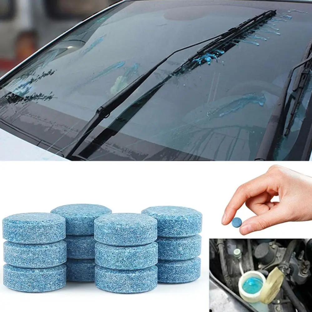 50pcs Effervescent Tablets Car Windscreen Wiper Cleaning Solid Cleaner Auto Home Window Glass Dust Washing Car Accessories