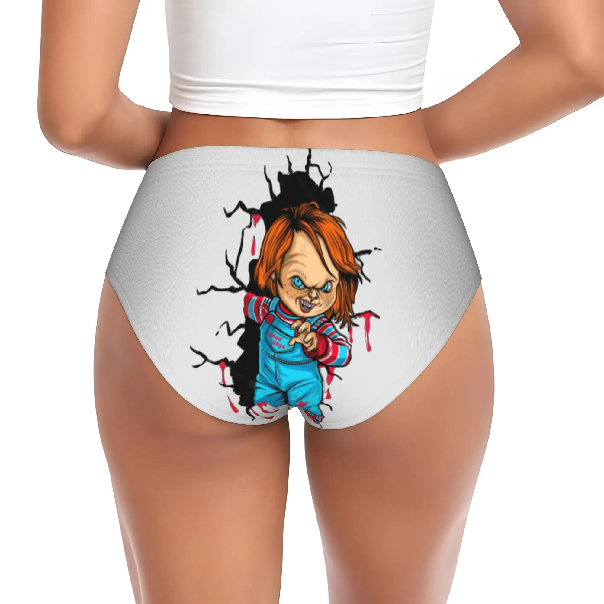 Custom Women's Child's Play Good Guys Brief Panties Female Soft  Underwear Underpants