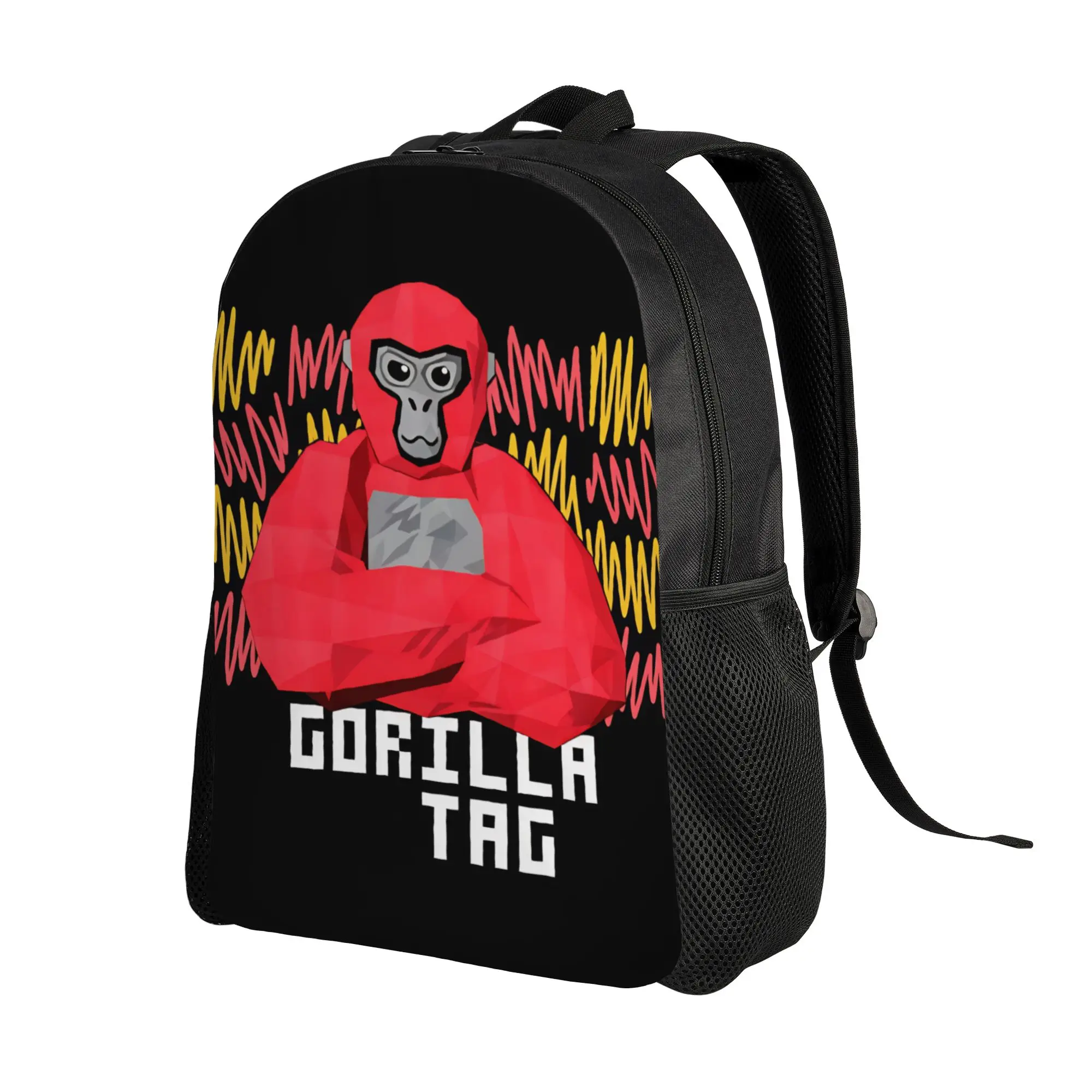 Gorilla Tag Backpack  Outdoor Style Backpacks Student Designer Breathable High School Bags Kawaii Rucksack