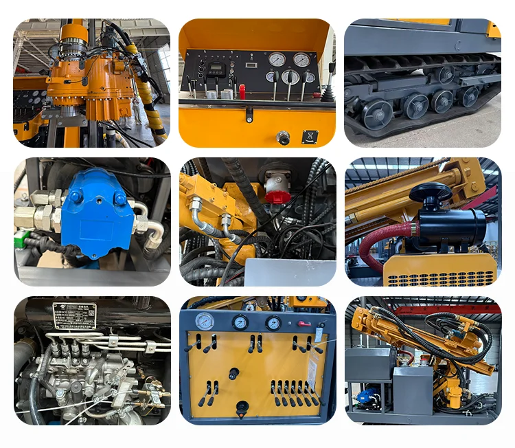 Portable Core Drilling Rig 200-800m Mud Air Combination Drill Water Well Borehole Hydraulic Top