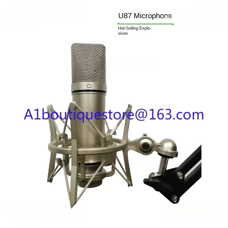

U87 Condenser Microphone E-commerce Live Karaoke Professional Hand Holding Line Microphone