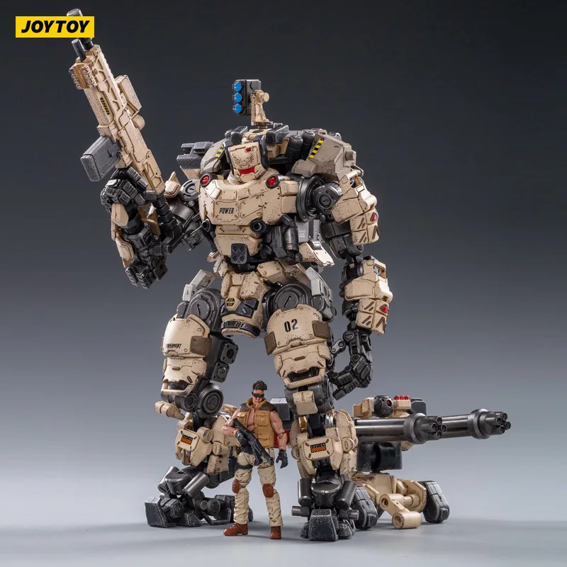 Joytoy-スチールボーンアーマーアクションフィギュア、グレーの
