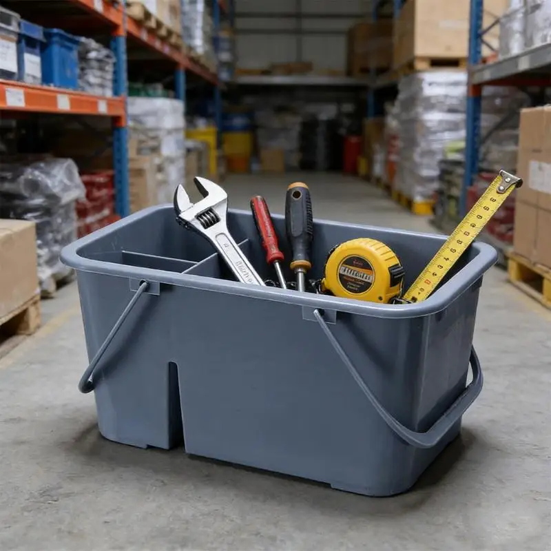 M76E 4 Division Tool Carriers Basket With Strong Handles For Mechanic Crafts And Household Organization