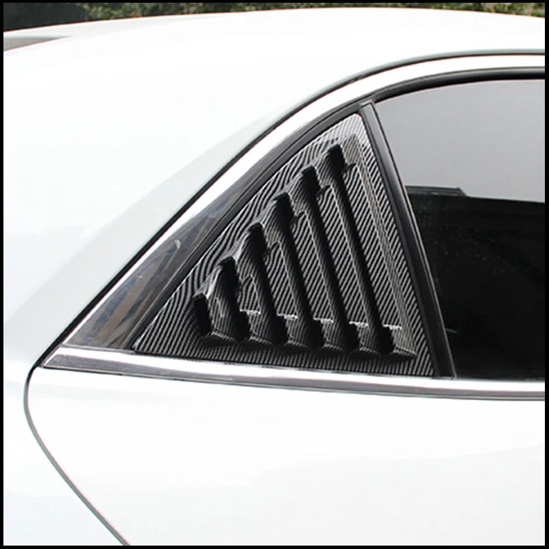 Estilo do carro para chevrolet malibu 2011-2014 janela triangular traseira persianas persiana ventilação capa guarnição acessórios decorativos