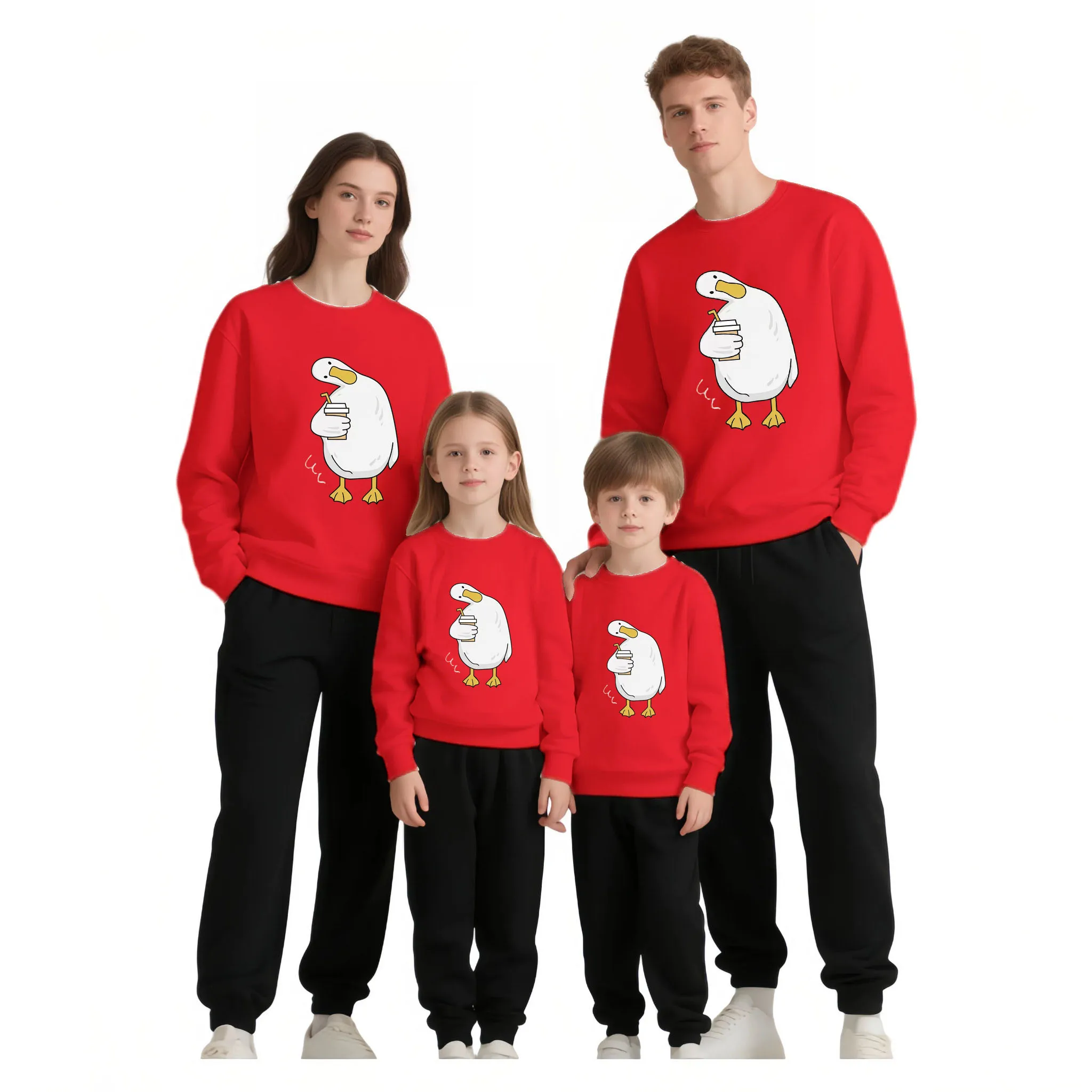 

Family Matching Clothes Winter Autumn Sweater Father Son Mother Daughter Long-sleeved Shirt Christmas Clothes Mom Dad Kids
