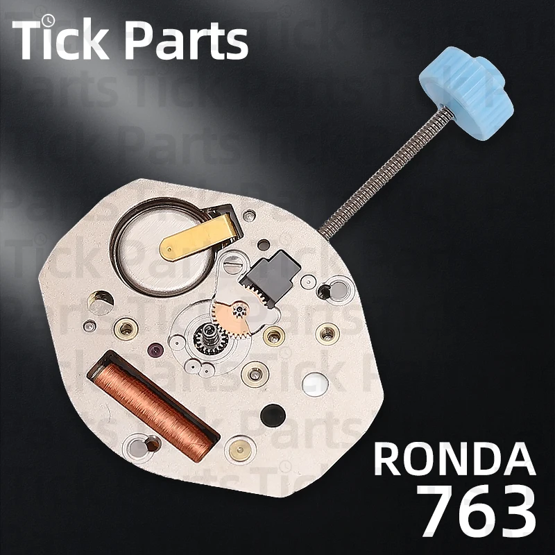 Watch Repair Accessories Ronda 763 Quartz Movement Swiss Three Hands Design Replacement Parts Durable and Stable Quality