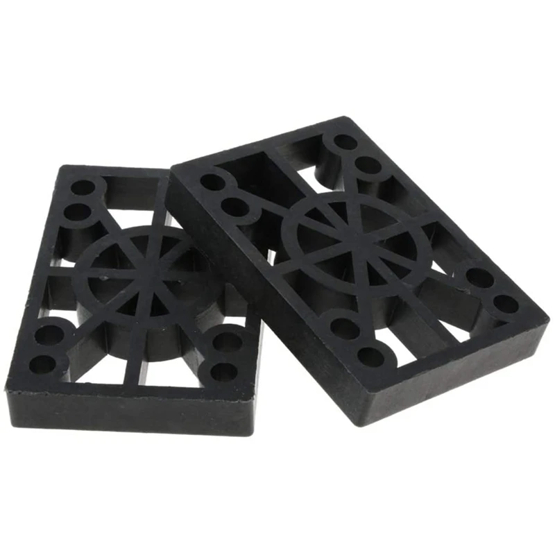 A57T 2 Adet Sert Plastik Kaykay Yükselticiler 12mm Longboard Şok Pedleri Arazi Sörfü Kaykay Aksesuarları