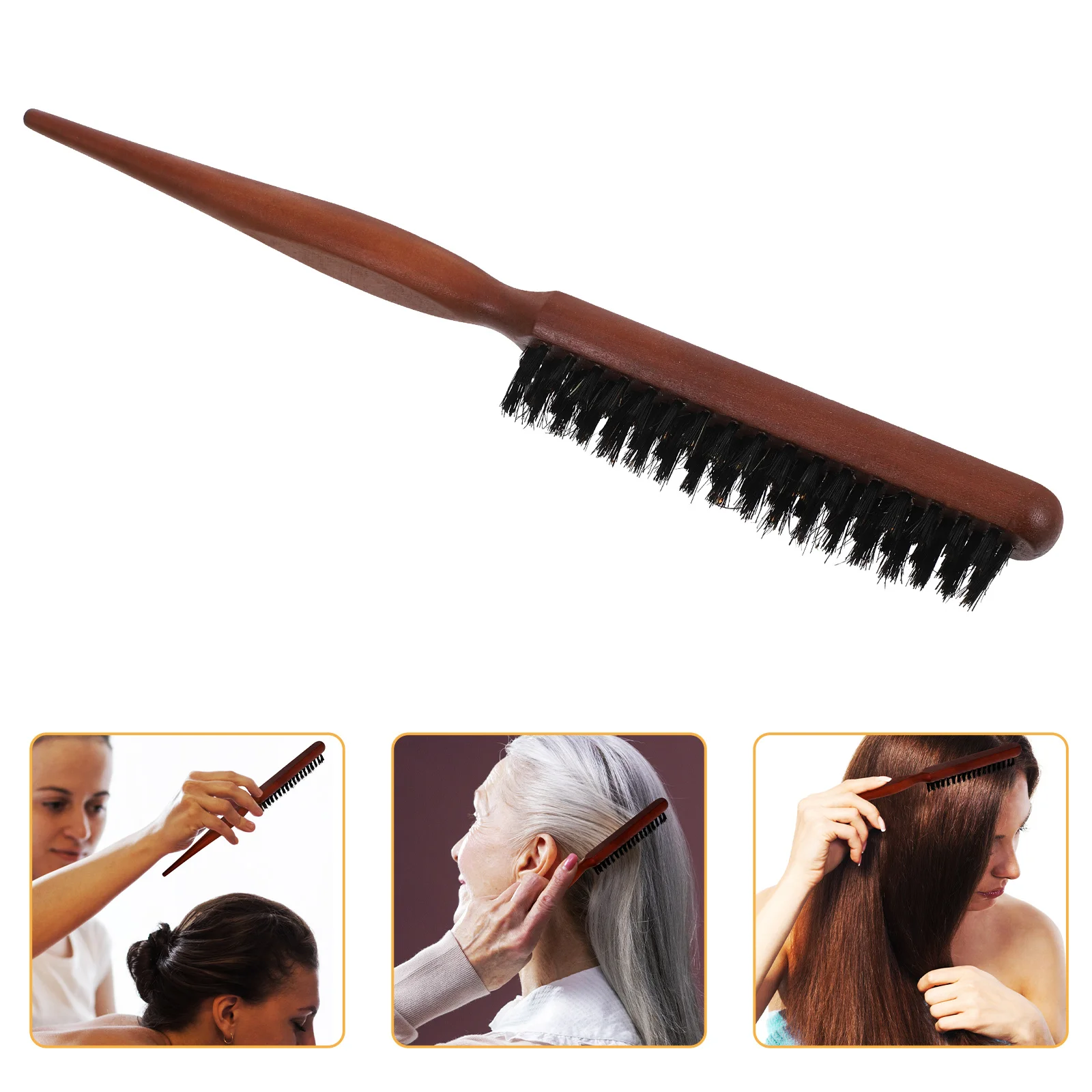 

Щетка для укладки волос для всех типов волос. Профессиональный дизайн с заостренным хвостом для точного пробора и сепарации.