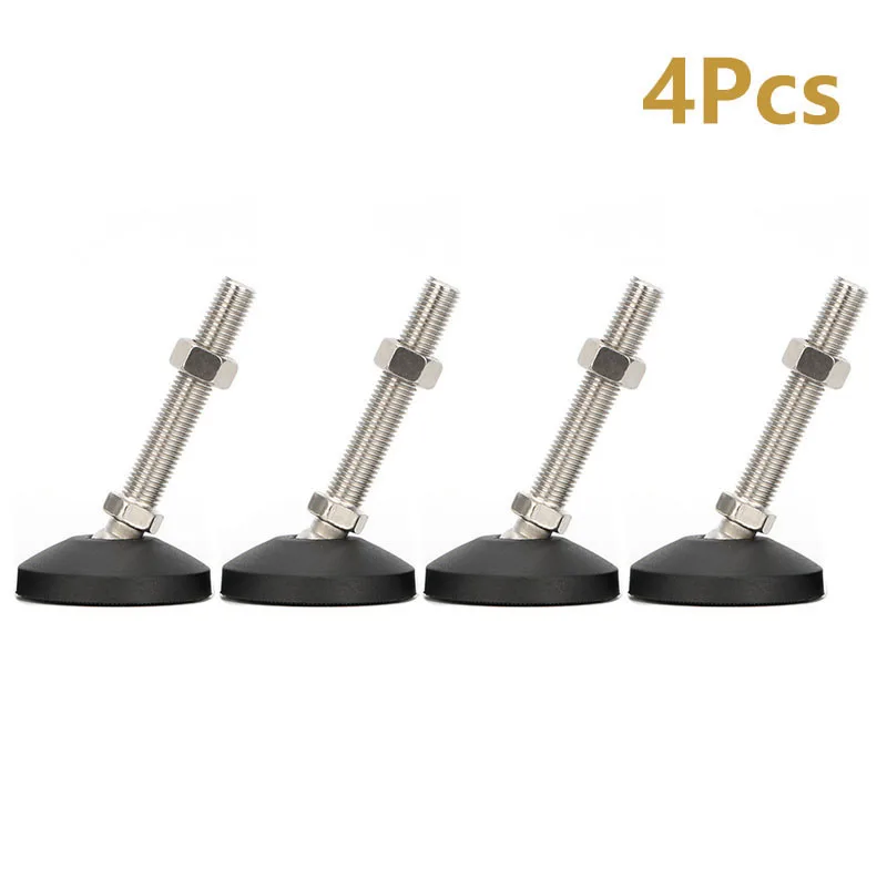 4 Stück verstellbare Möbel-Nivellierfüße, Durchmesser 80 x M12 x 120 mm, Beinverlängerungen für Schränke, Sofas, Tische, Stühle, Erhöhung