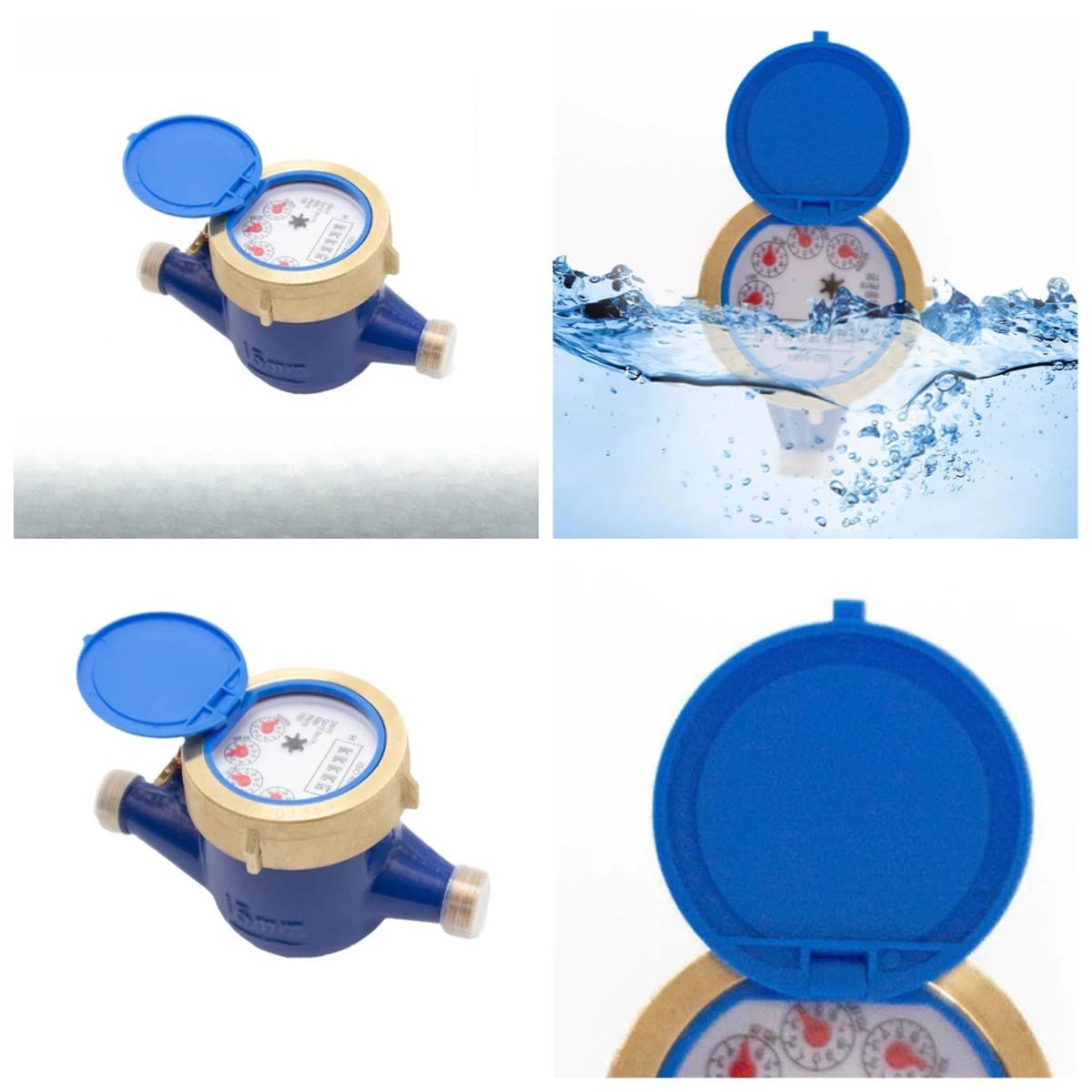 Dry Multi-flow Rate Mechanical Water Meter Digital Thread Tap Water Household DN15 Engineering Digital Display Digital Display