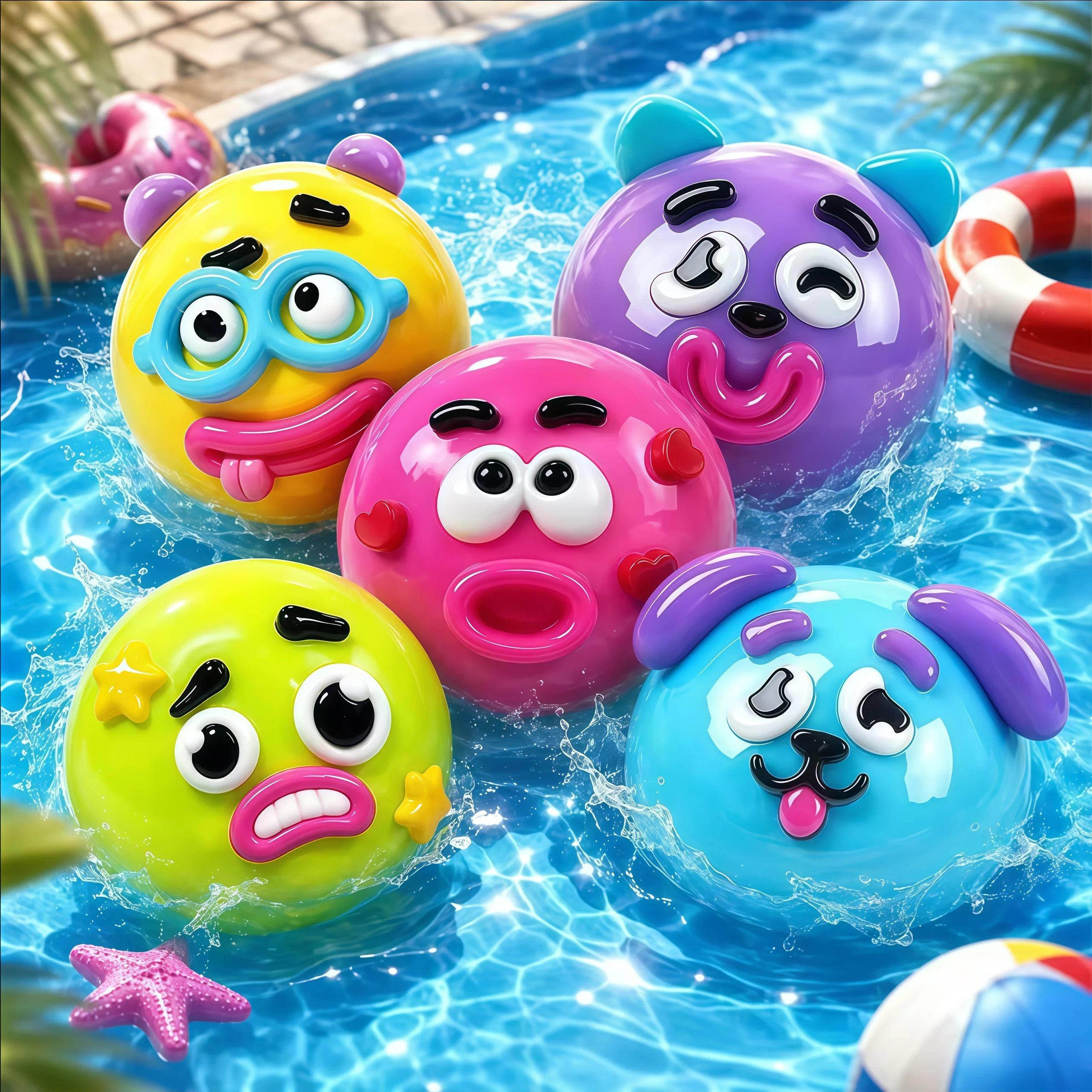 Curiosity dog face changing wet toy, soft mold cute slow rebound TPR material squeezing toy, relaxing sensory toy view 4