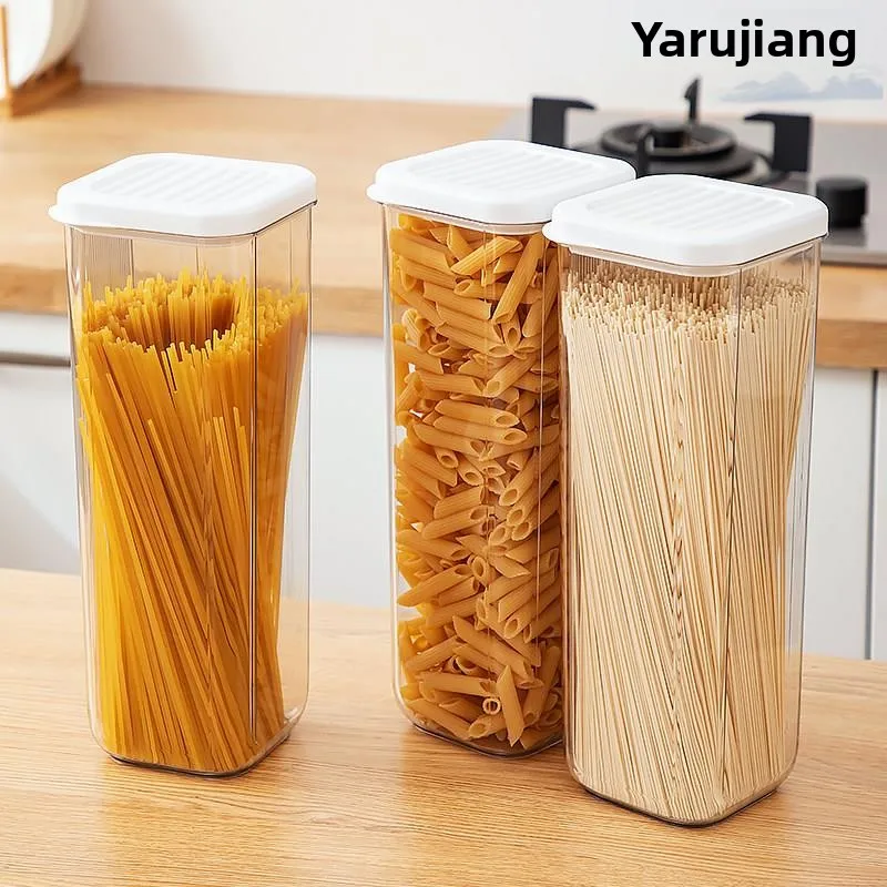 Large Capacity Kitchen Storage Box Pasta Organizer Food Grade Sealable Container for Noodles Spaghetti Italian Pasta