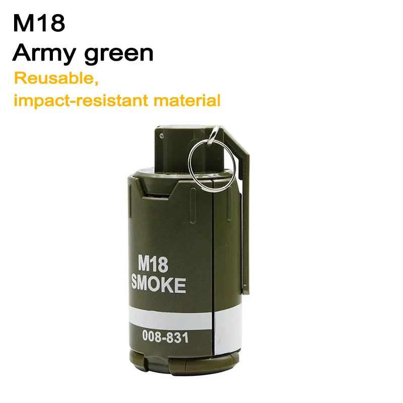 

K32-Nylon Impact Resistant Reusable Grenade Model Multi Styles Outdoor Shooting Game Toy Prop