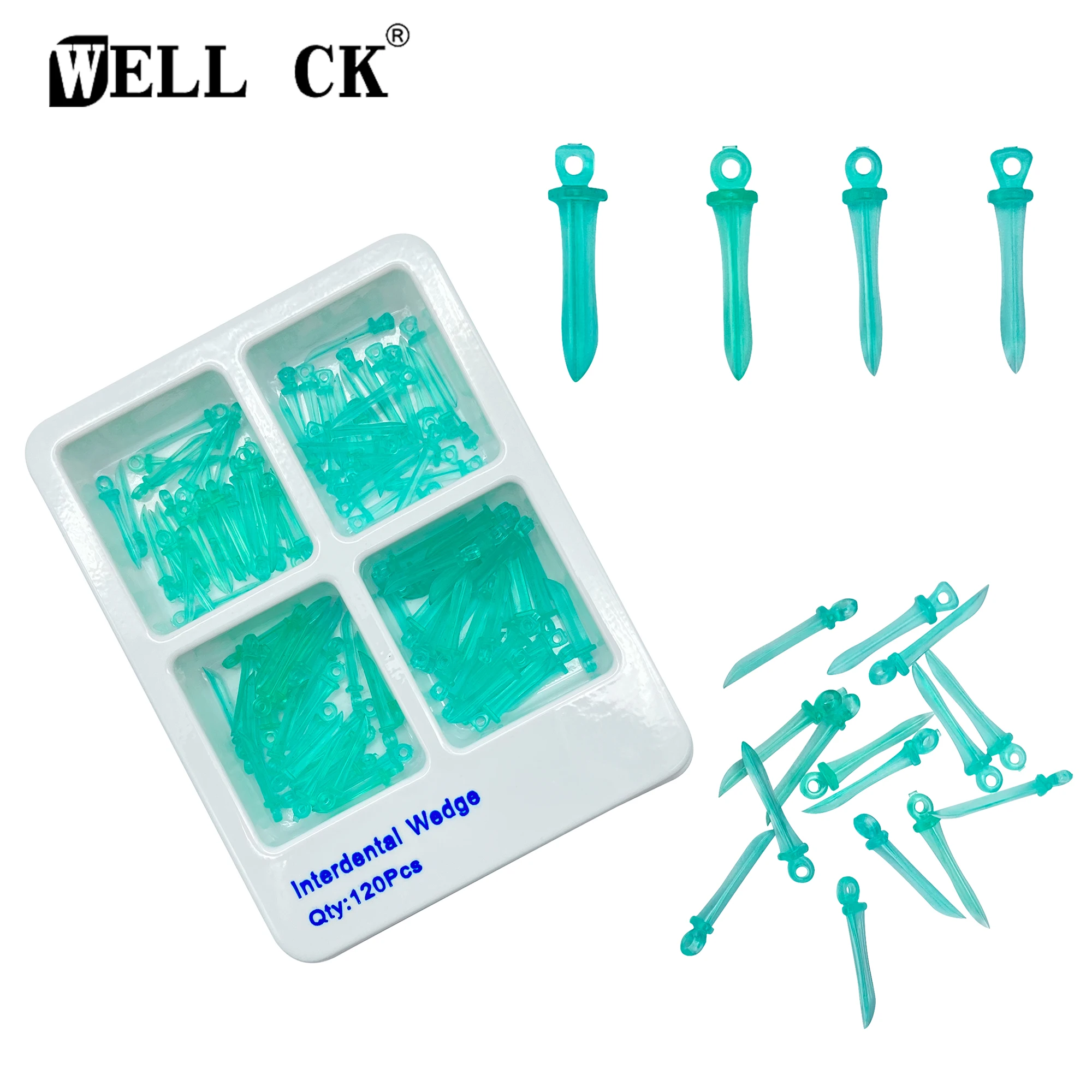 120Pcs/Box Dental Tools Materials Interdental Wedges Add-On Autoclavable Oral Care Dentist Dentistry Odontologia