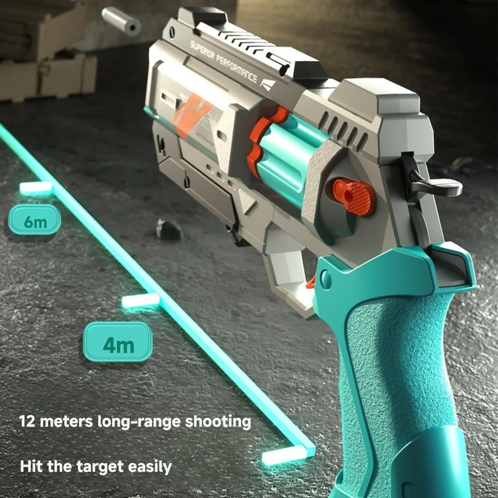 Burst Mech-pistool Zachte kogelpistool kan speelgoedpistool brandt Jongen buiten interactief eten kippistool modelmachines