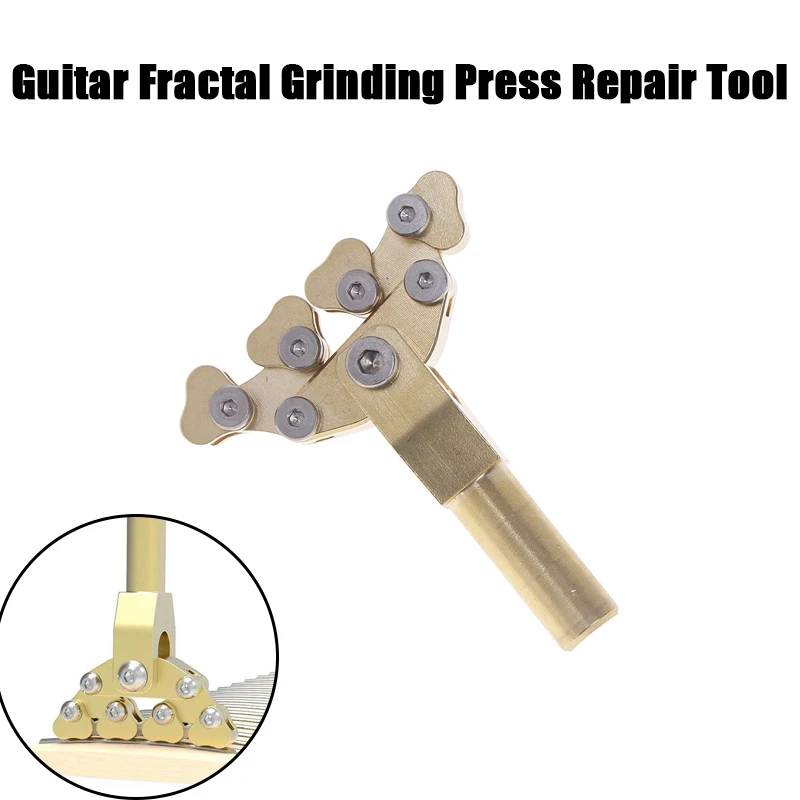Prensa de traste fractal para guitarra, tablero de traste de varios radios, curvaturas, instrumentos eléctricos acústicos, herramienta de reparación de prensa de traste, 1 Uds.