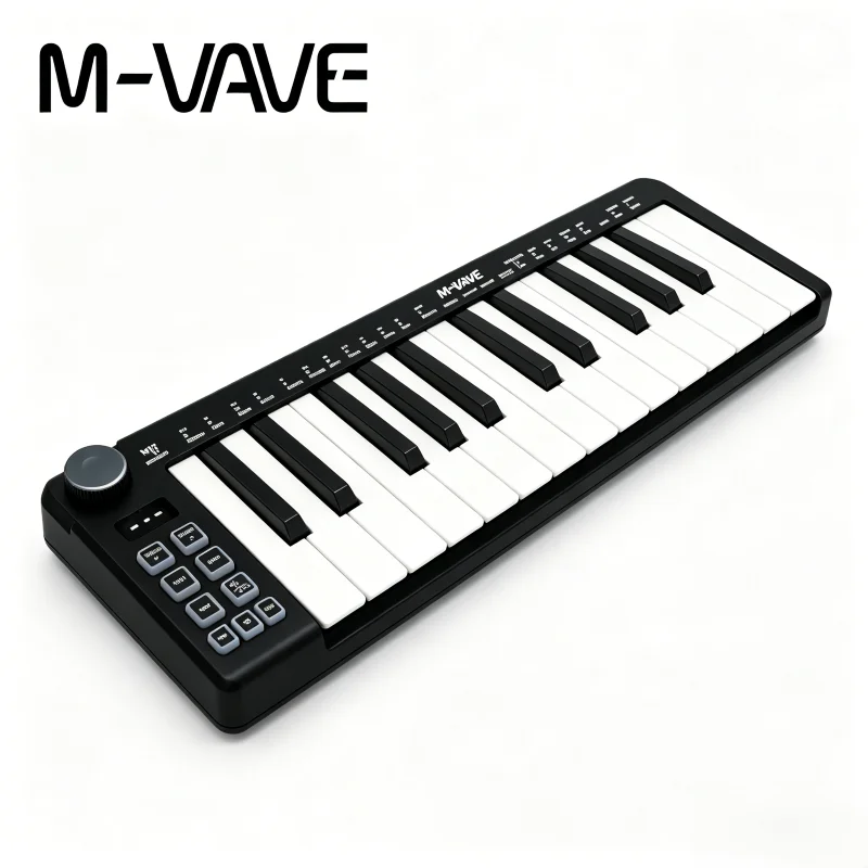 clavier-m-vave-smk-25-mini-noir-25-touches-sensibles-a-la-velocite-clavier-sans-fil-usb-portable-pour-la-production-musicale