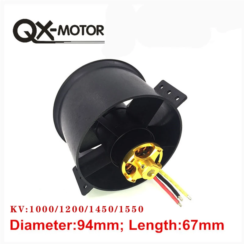 QX-MOTOR 90mm EDF kanałowy 12 łopatek śmigła wentylatora z bezszczotkowym silnikiem dla FMS RC samolot Drone Model części zamiennych akcesoria