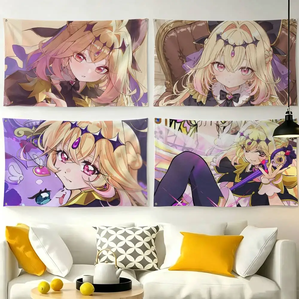 Cure Arcana Shadow Moria Luluka  Flags Wall Hanging Tapestry Outdoor Garage Room Decorative flag Background Blanket