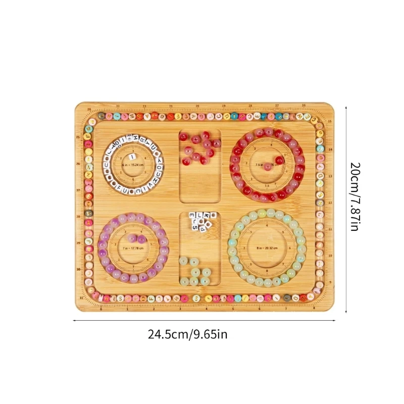 Adjustable Bead Plate DIY Bracelet Necklace Beading Organizers Tray for Crafters