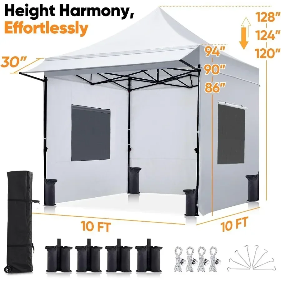 eavy Duty Pop up Canopy Tent with 3 Removable Sidewalls