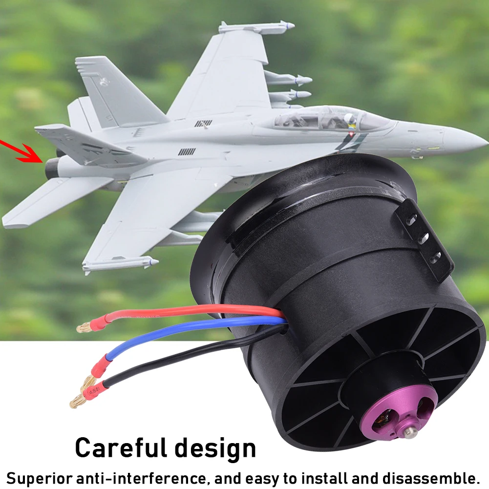 

EDF 90mm 12-Blade Fan Propeller with 6S 1450KV Duct Motor for RC Model Aircraft Accessories RC Propeller RC Aircraft Accessories