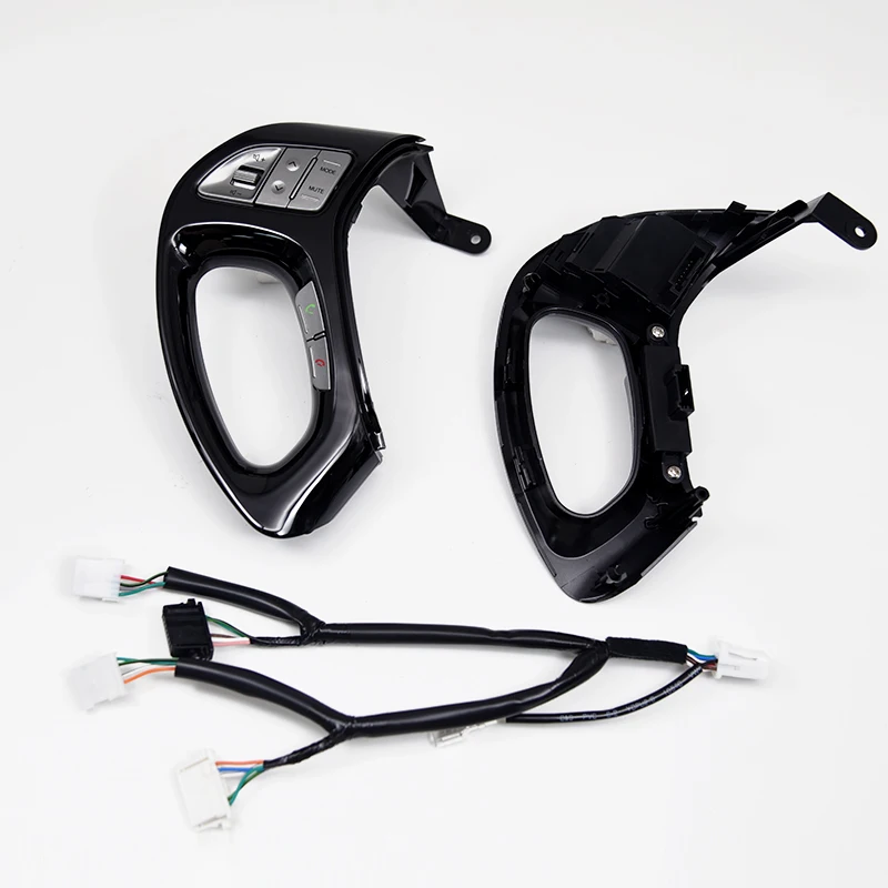 أزرار التحكم في سرعة اللوحة السوداء أزرار عجلة توجيه السيارة لشركة Hyundai ix35 Tucson #3