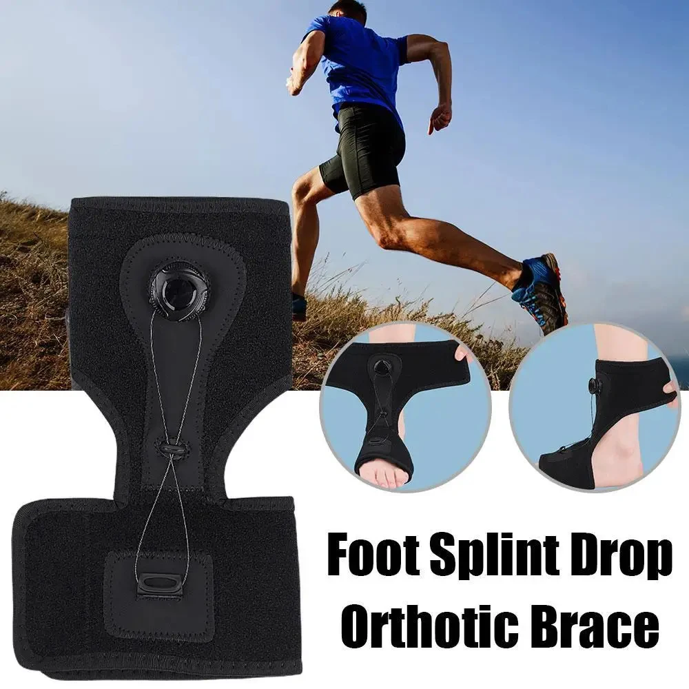 1 Stück Kompressions-Nachtschiene für Plantarfasziitis, orthopädische Fußstütze mit verstellbarem Drehknopf für Fußheberschwäche – Detail 8