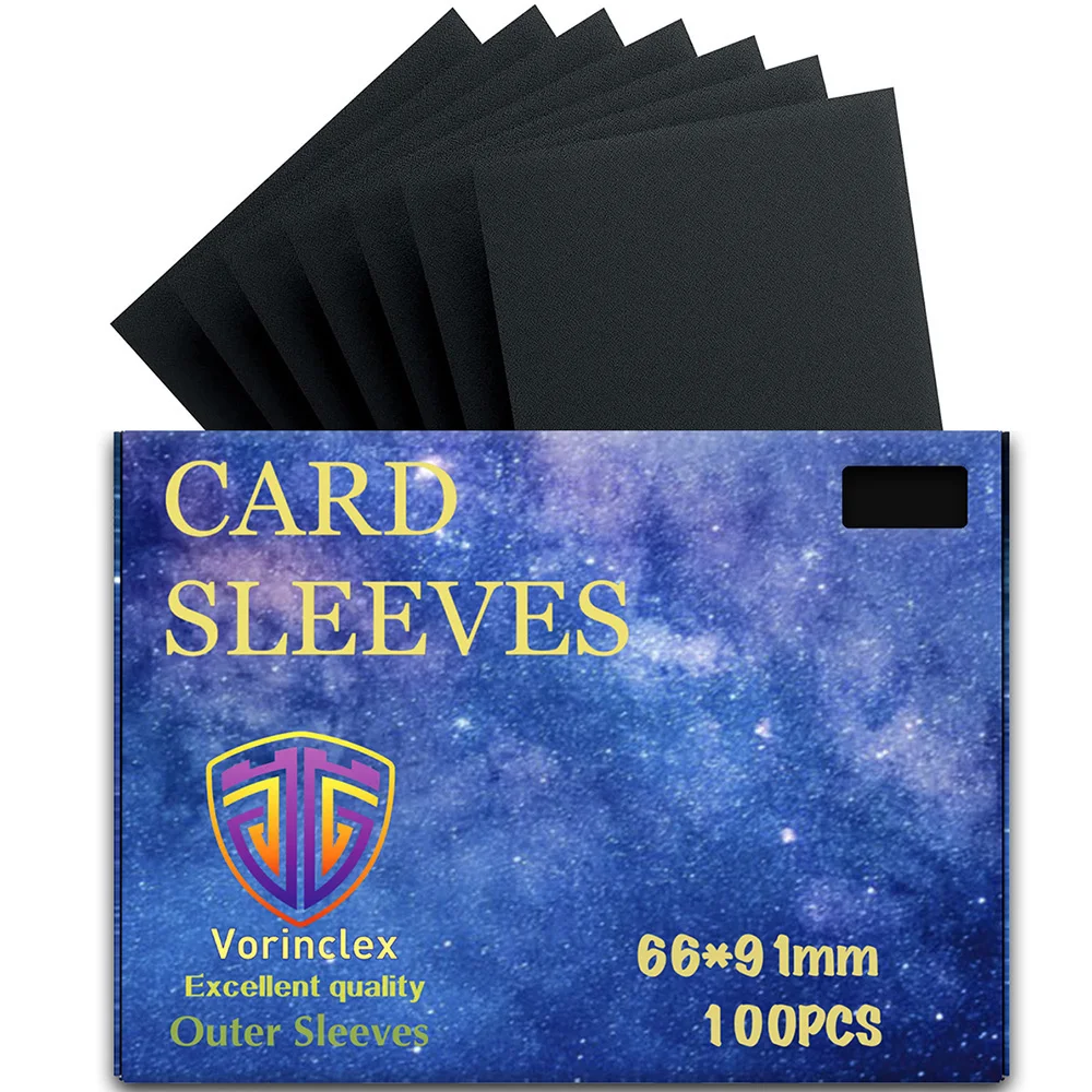 

100Pcs 66*91mm Solid-color Sleeve, Applicable to standard-sized transaction cards MTG cards, OPCG cards, PKM cards and other