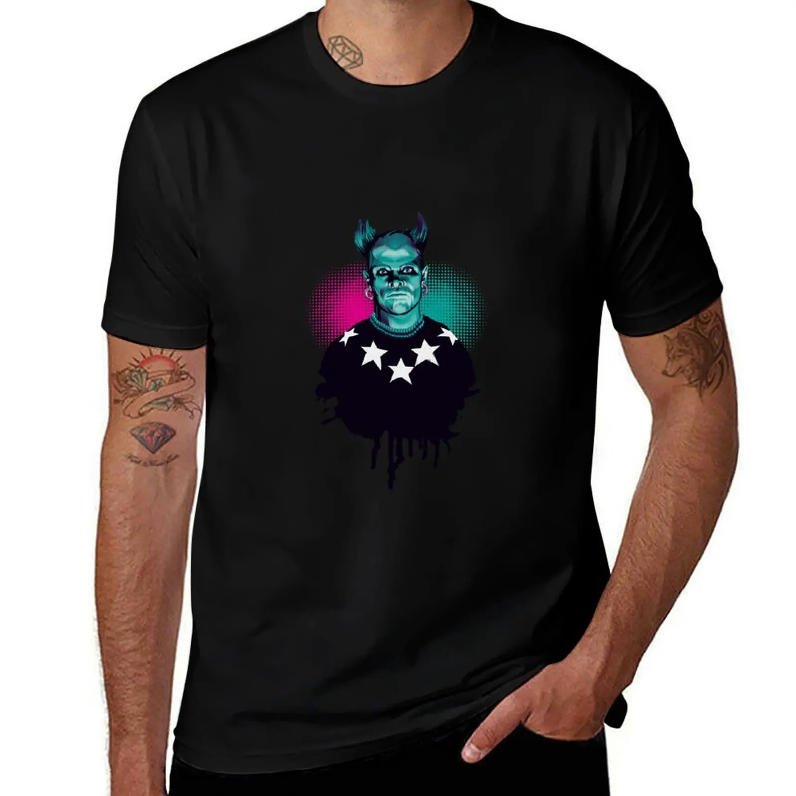 Keith flint the prodigy T-Shirt Plus Size Basic Short Sleeve Top
