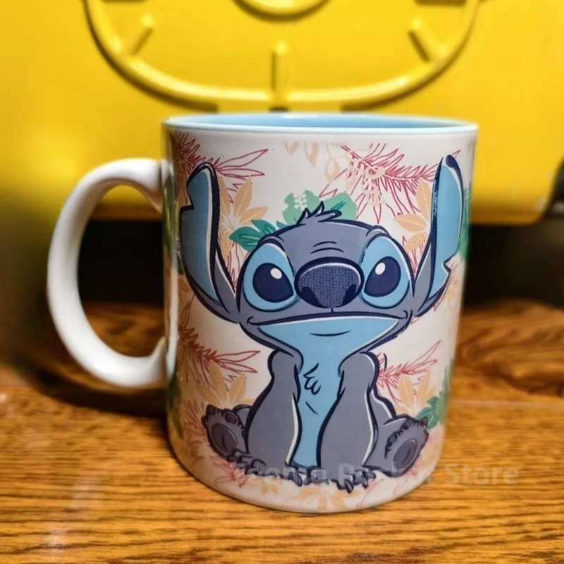 550ml Lilo e Stitch Kawaii Tazza in ceramica Cartoon Anime Personaggio Stampa Accessori Colazione Tazza di latte Ufficio Tazza di caffè Regalo