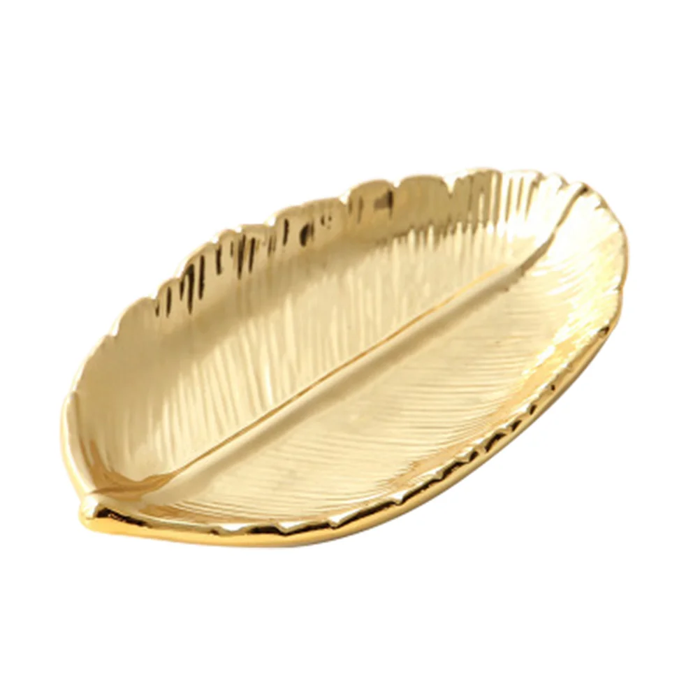 Home Storage Tray Dresser Trays for Bedroom Jewelry Display Plate Accessories Holder