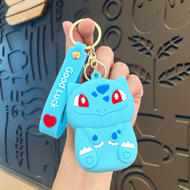 Anime Pokémon Pikachu Squirtle Eevee Psyduck Charmander Bulbasaur Coin Purse Cute Bag Key Chain Pendant Coin Purse Gift - view 6