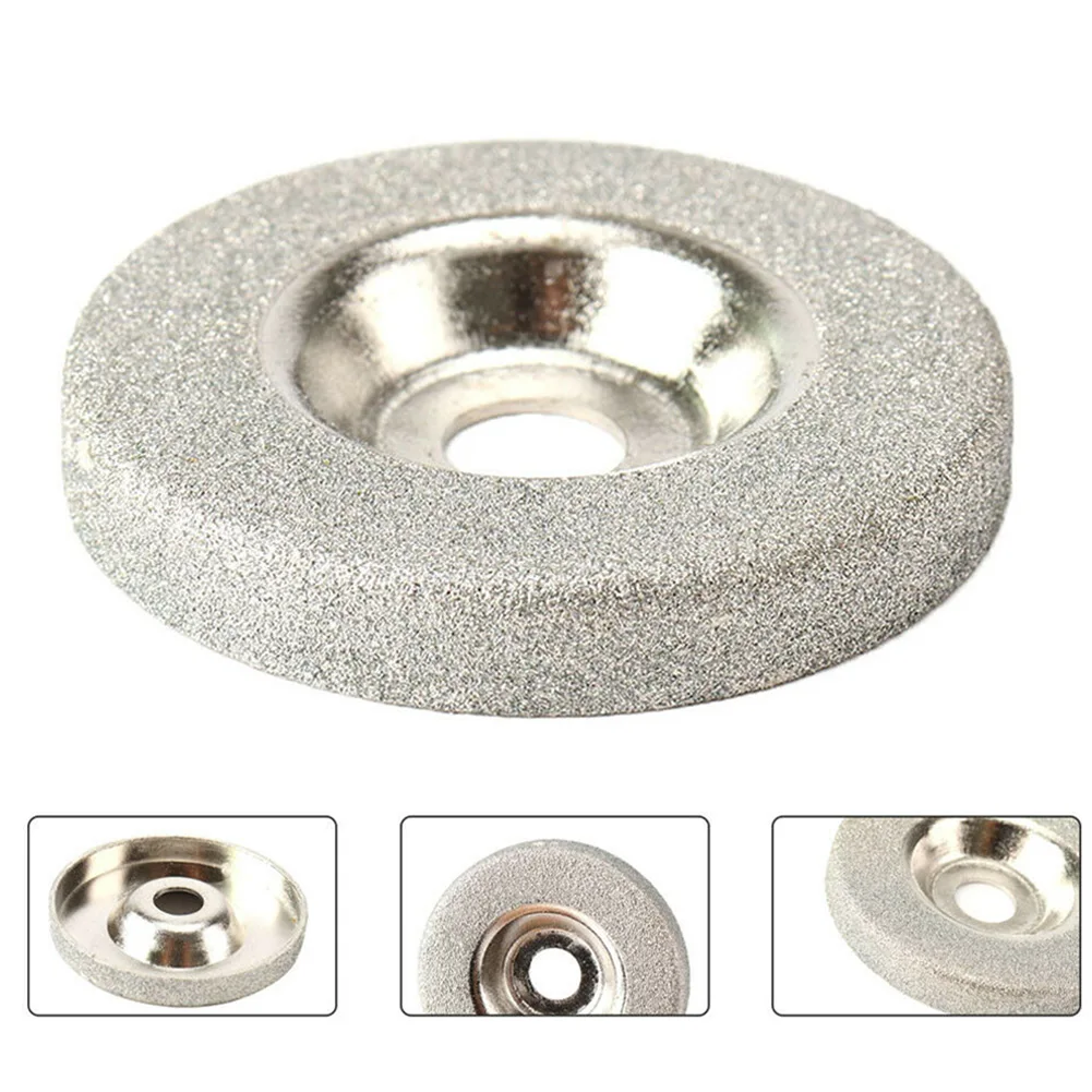 Alat pemoles roda penggilingan kualitas tinggi alat putar pemotongan berlian roda penggiling lubang 10mm cakram pemoles 180 Grit 50mm alat abrasif