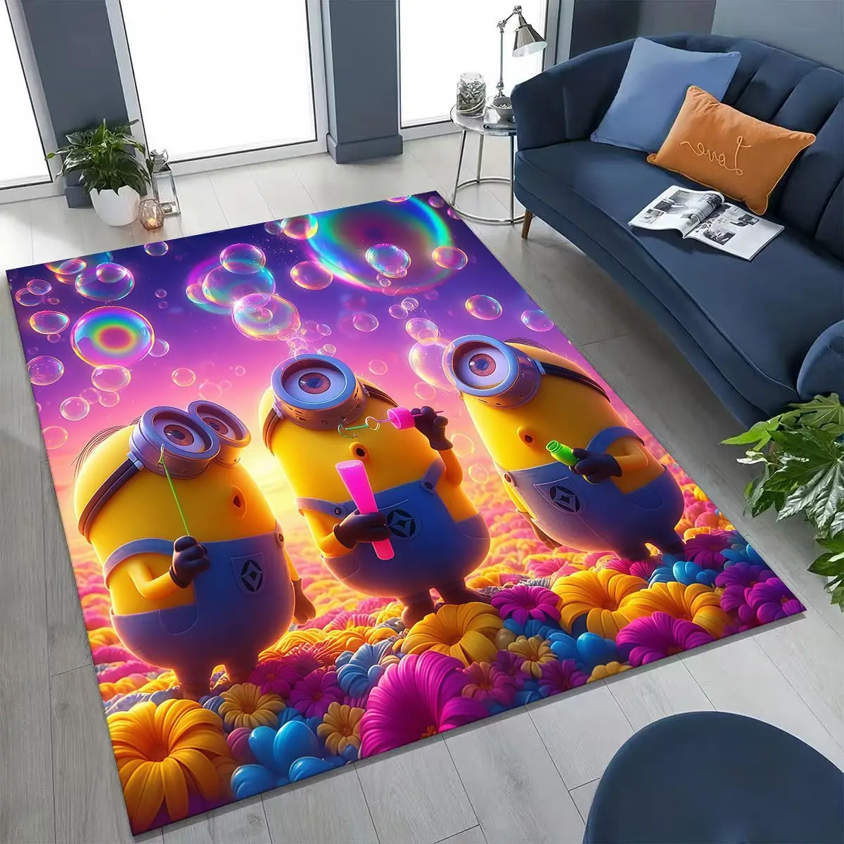 

27 Style Minions Despicable Me Cartoon Rug for Bedroom Living Room Sofa Home Doormat Decor, Large Kids Non-slip Floor Mat Gift