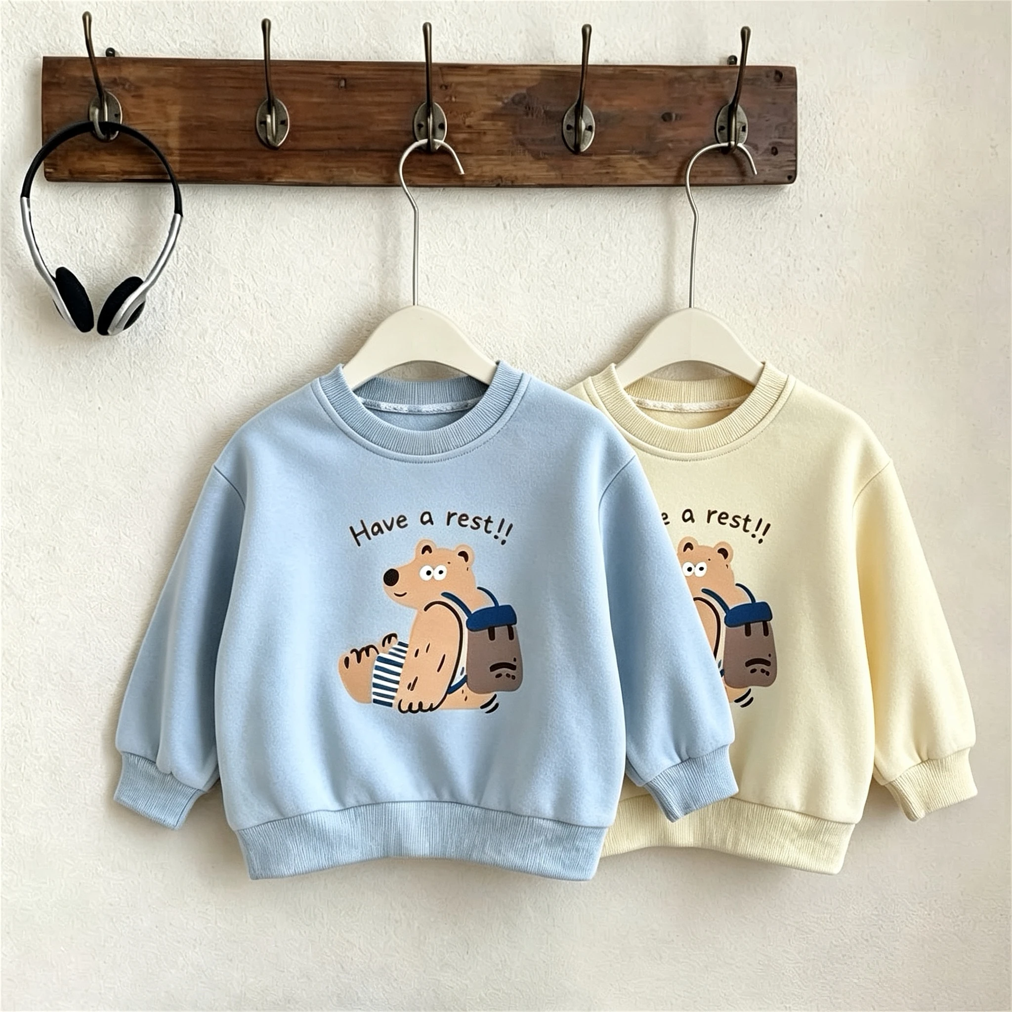 Spring Fall Clothing Fashion Versatile Boy Girl Long Sleeve Tops Hoodie Round Collar Casual Children's Sweatshirts Kids Clothes