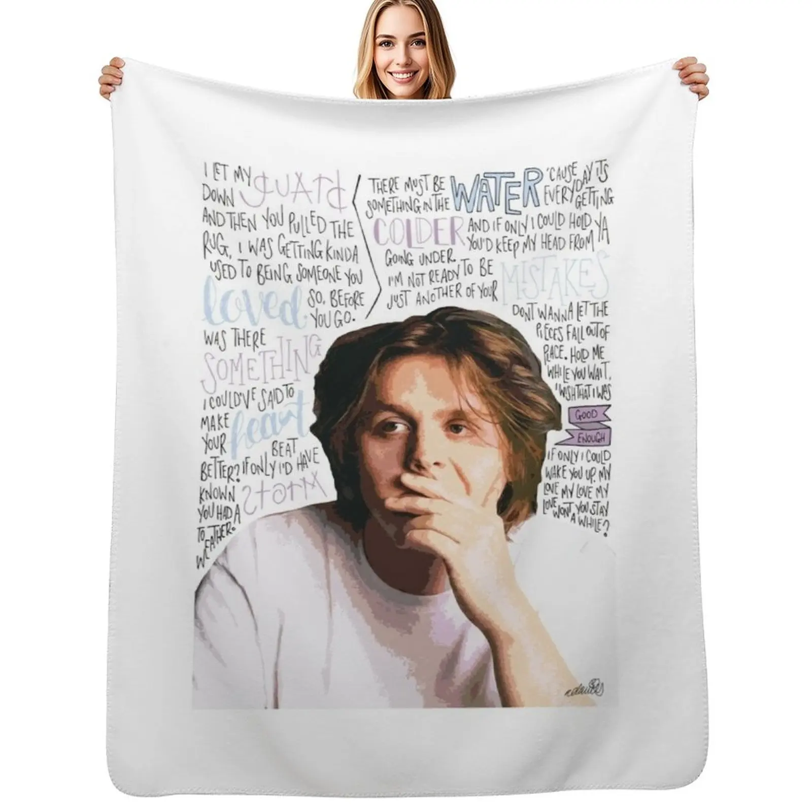 

Lewis Capaldi Throw Blanket Thin Soft Blanket for Summer Night Sleeping