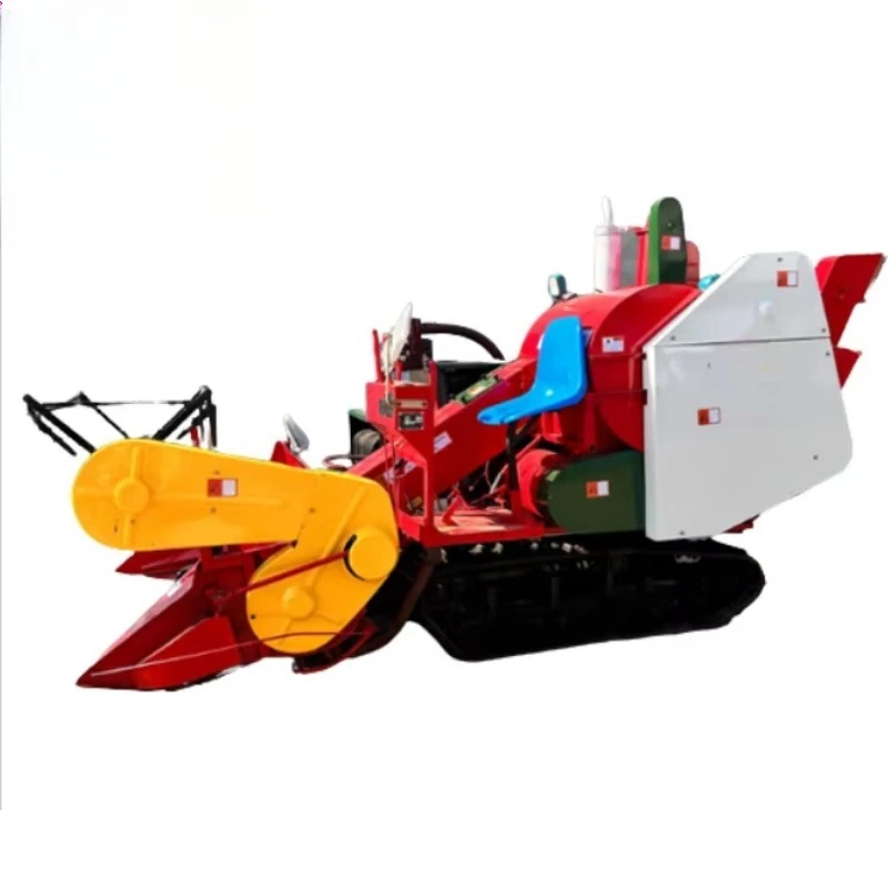 Agricultural Machinery Maize Harvesting Machine Small Harvest Machine Mini Pea Bean Soybean Wheat Rice Combine Harvester view 4