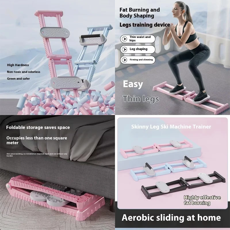 Máquina de abductor de cadera para entrenamiento de piernas, equipo de ejercicio silencioso para piernas y cadera, para tonificar glúteos, gimnasio en casa, entrenador físico de glúteos para mujeres