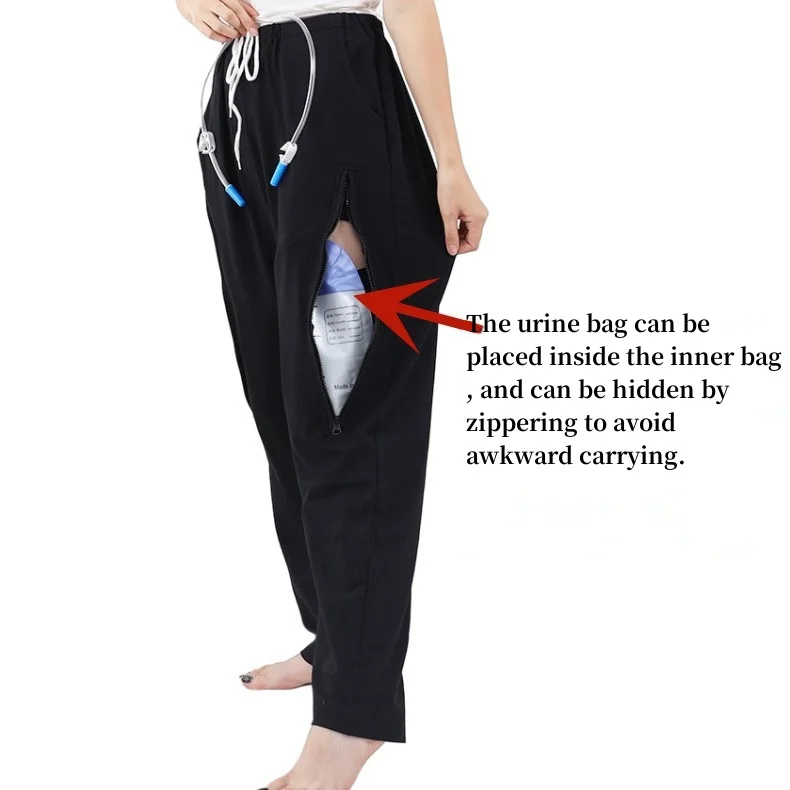 Patient clothes Special pants for fistula and stoma kidney and intestinal stoma trousers Elderly Care Urinary Bag Pants outfits