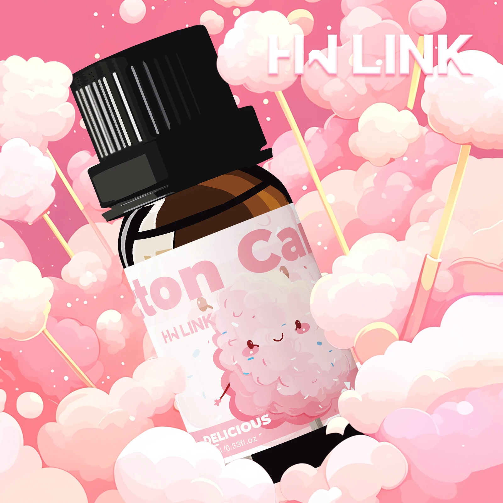 

10ml Cotton Candy Essential Oils Marshmallow Perfumes Fragrance Oil for Candle, Soap Making, Aromatherapy, Diffusers, Home Care