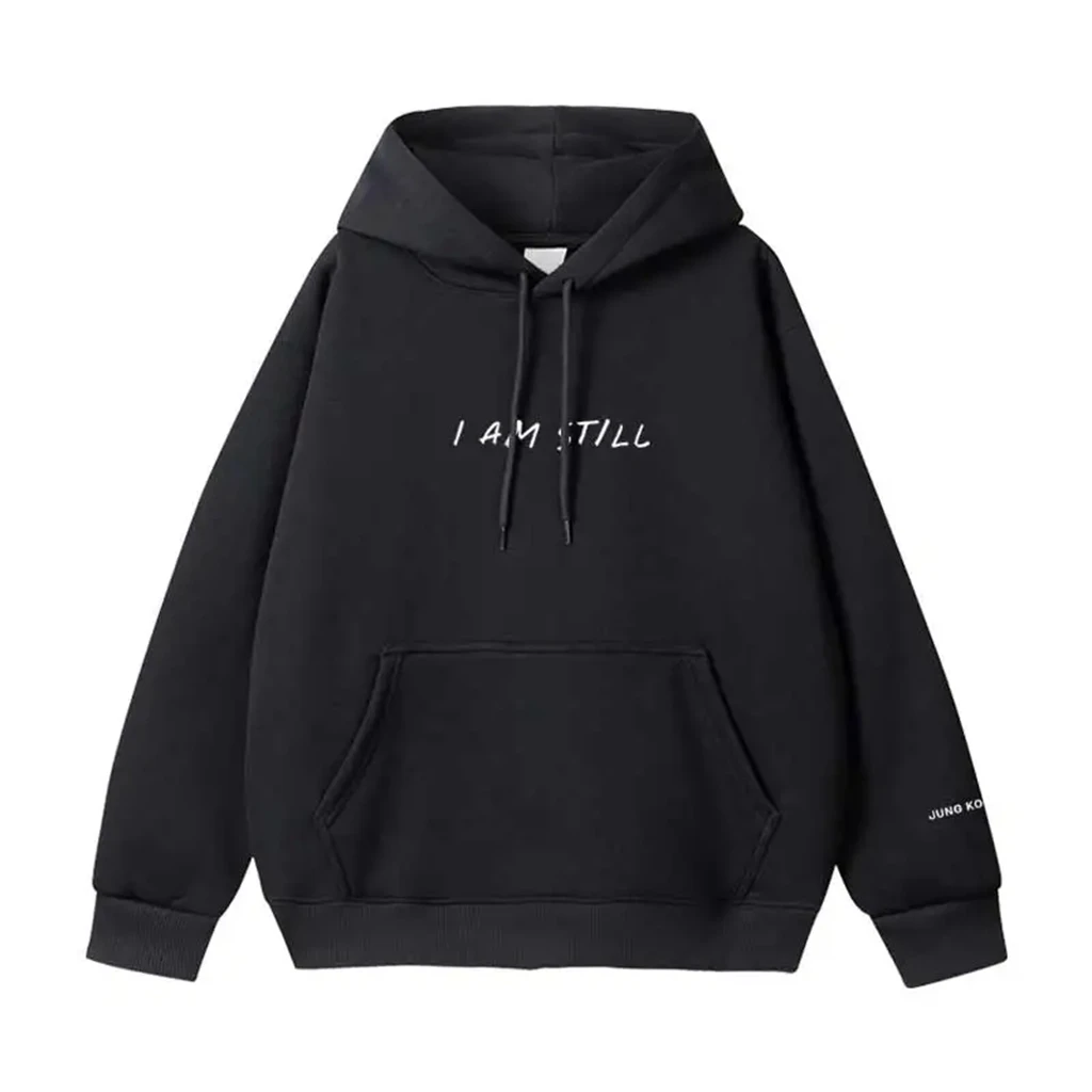 KPOP Korean Trend Stars Same Style I AM STILL Y2K Printe Hoodie Women Harajuku Hoodies Unisex Autumn Winter Pullover Sweatshirts